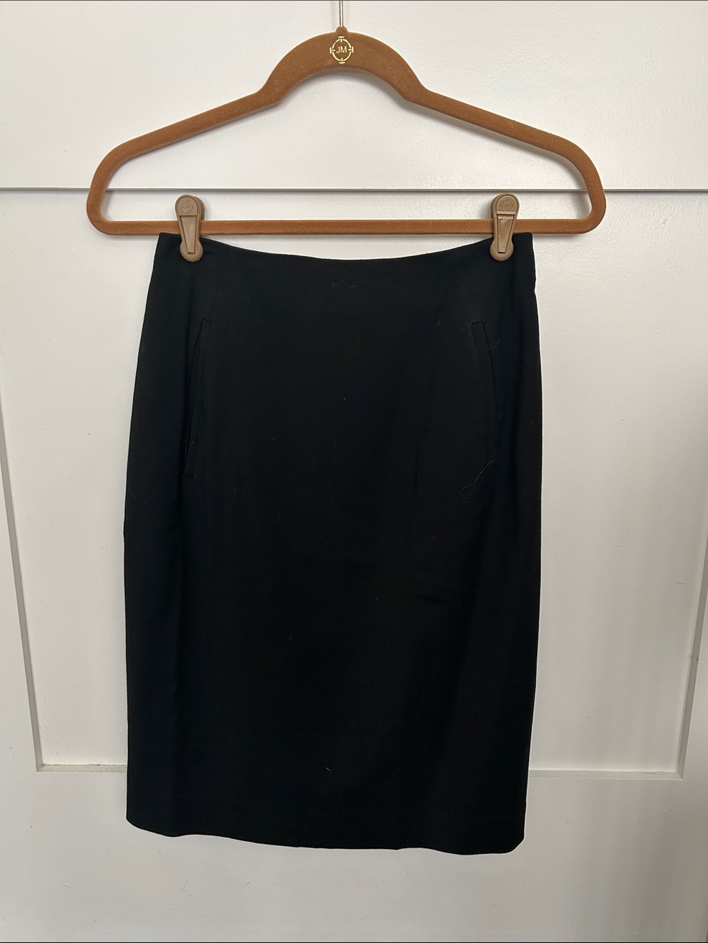 Randy Kemper Wool Pencil Skirt